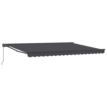 vidaXL Einziehbare Markise Anthrazit 450 x 300 cm Polyester und Metall