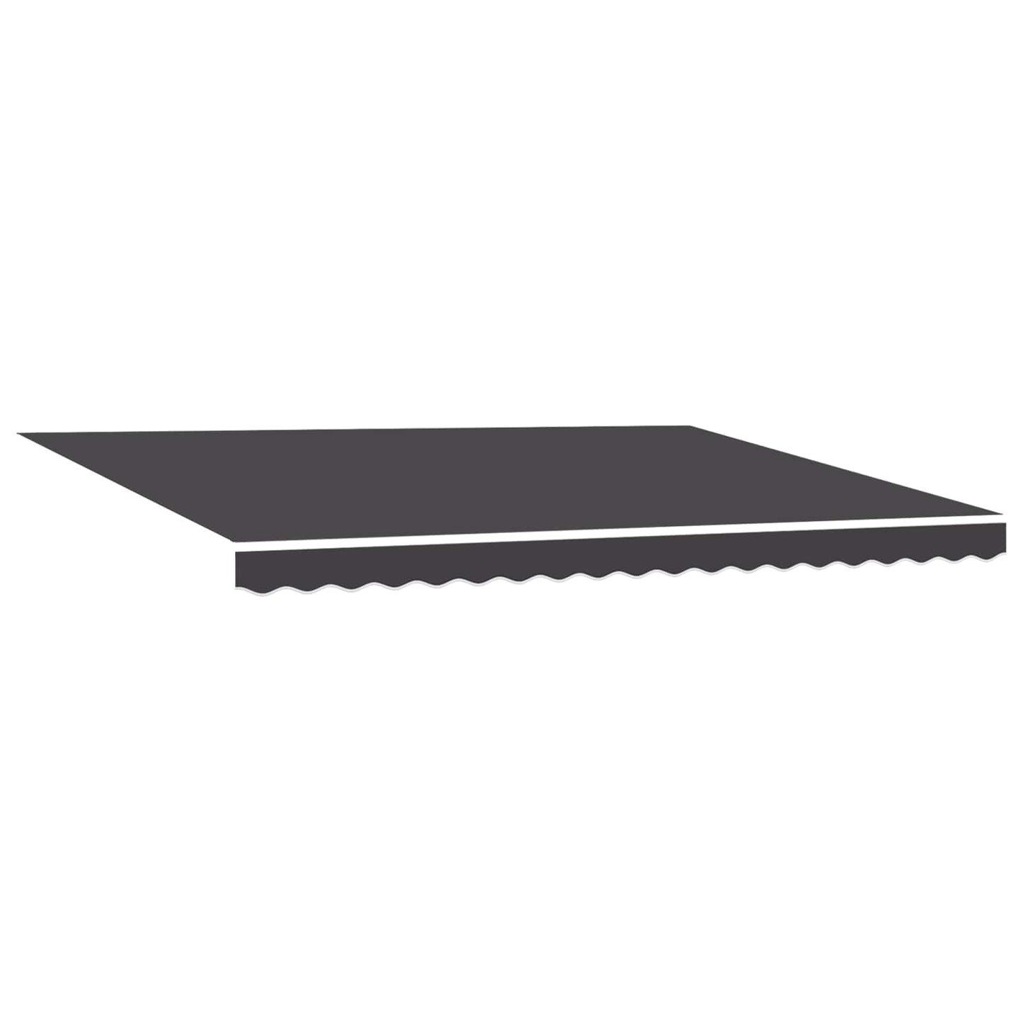 vidaXL Einziehbare Markise Anthrazit 450 x 300 cm Polyester und Metall