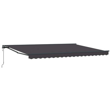 vidaXL Einziehbare Markise Anthrazit 450 x 300 cm Polyester und Metall