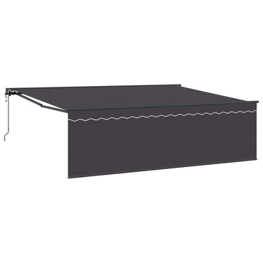 vidaXL Einziehbare Markise Anthrazit 450 x 350 cm