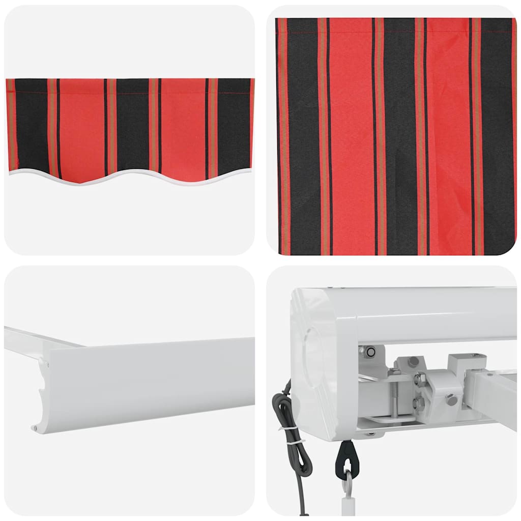 vidaXL Markise Orange und Braun 450 x 300 x 165 cm