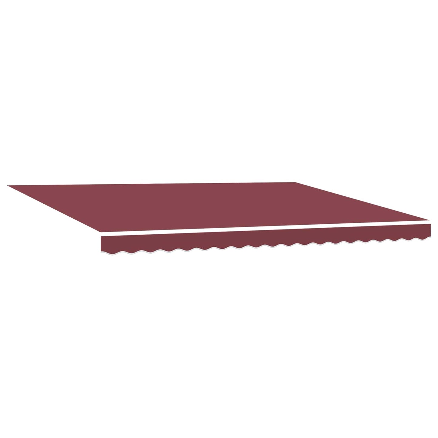 vidaXL Einziehbare Markise Bordeauxrot 450x300 cm Stoff