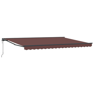 vidaXL Einziehbare Markise Braun 450x300 cm Stoff