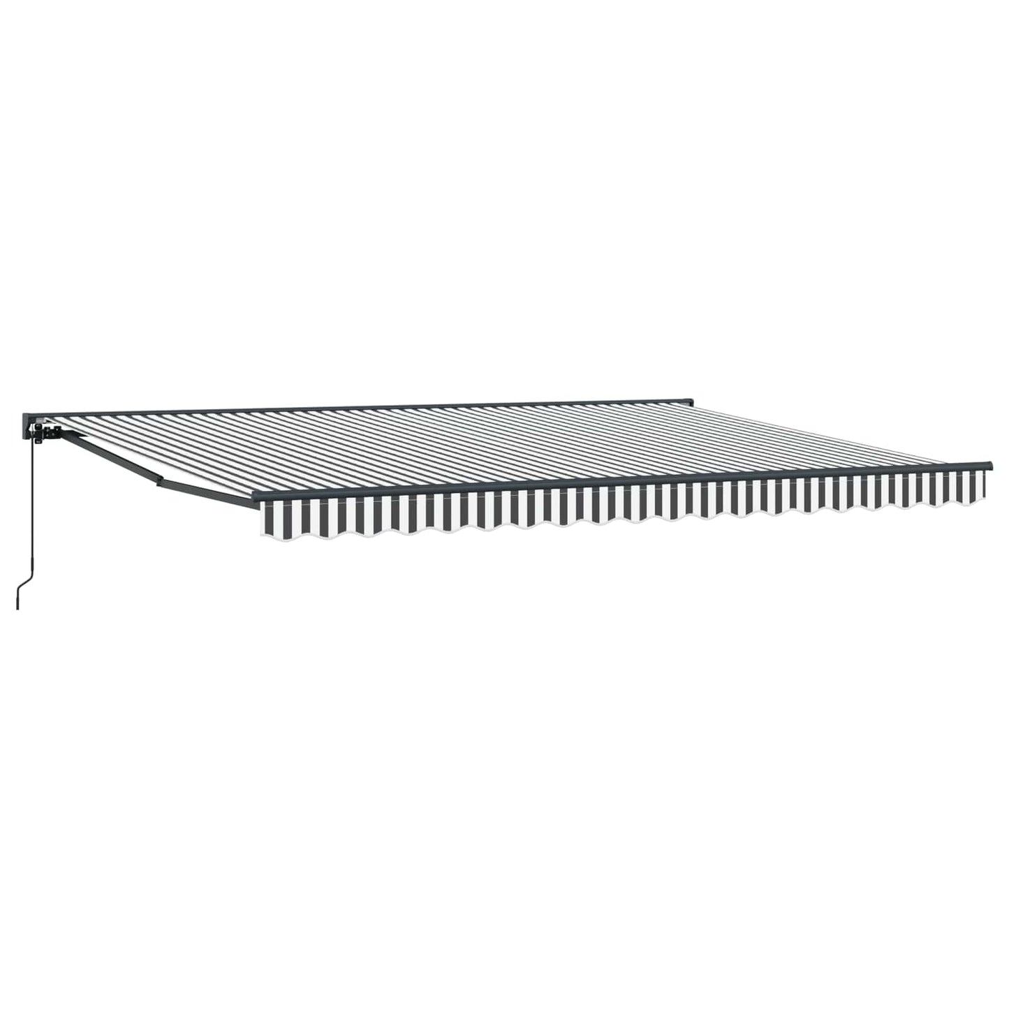 vidaXL Einziehbare Markise Anthrazit und Weiß 450 x 300 cm