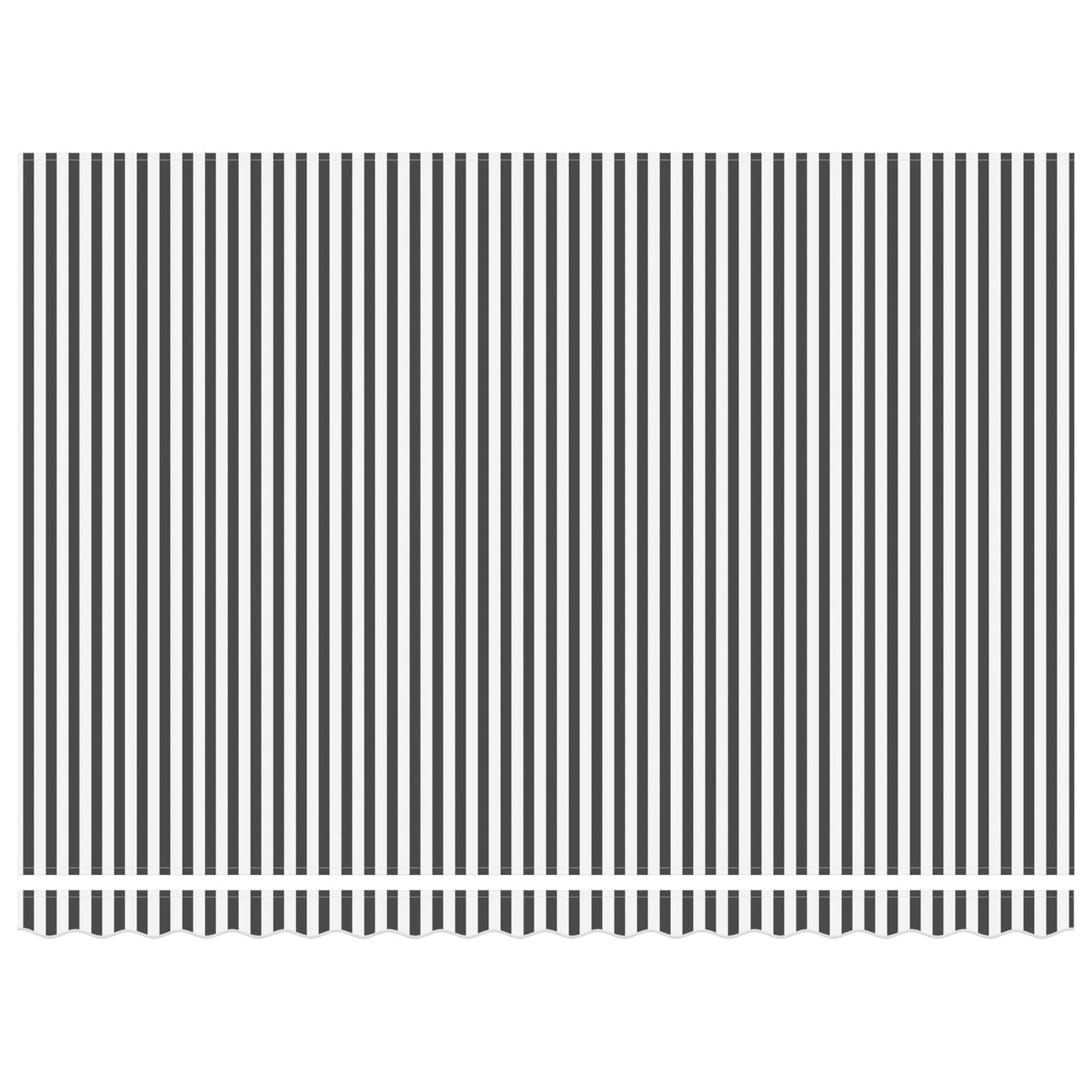 vidaXL Einziehbare Markise Anthrazit und Weiß 450 x 300 cm