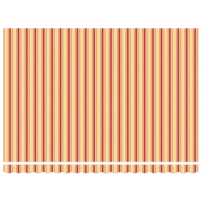 Einziehbare Markise mit Gelb und Orange 450 x 300 cm Stoff