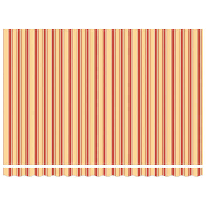 Einziehbare Markise Gelb und Orange 450 x 300 cm