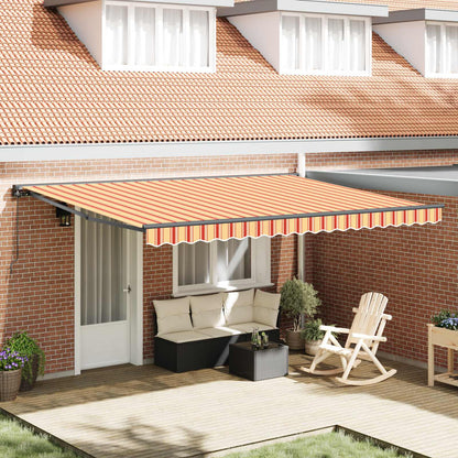 vidaXL Einziehbare Markise Mehrfarbig 450 x 300 cm