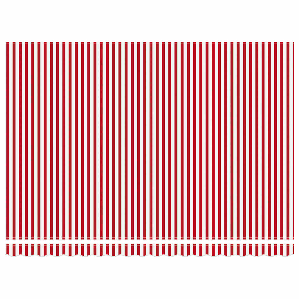 vidaXL Einziehbare Markise Rot und Weiß 450 × 300 cm Stoff