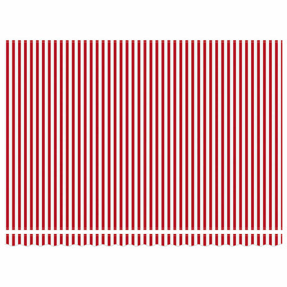 vidaXL Einziehbare Markise Rot und Weiß 450 × 300 cm Stoff