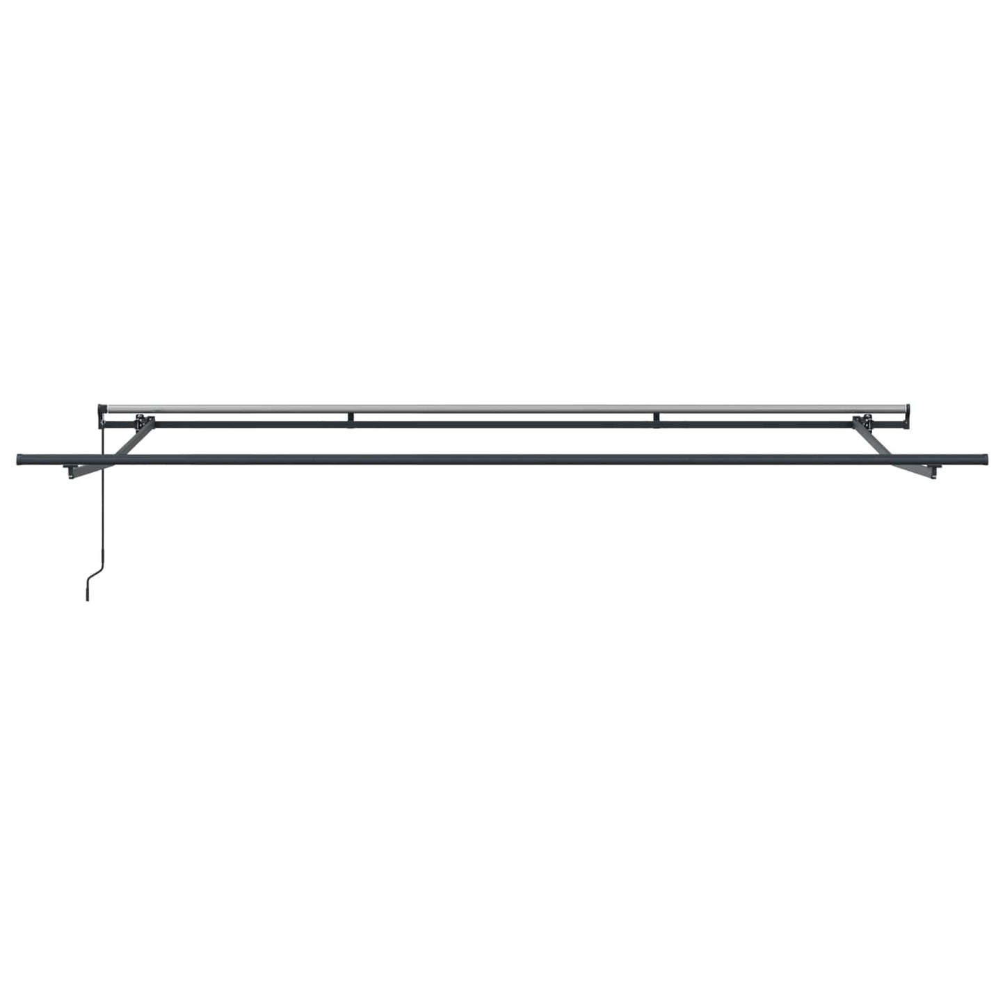 vidaXL Markise Rot und Weiß 450 x 300 cm Stoff