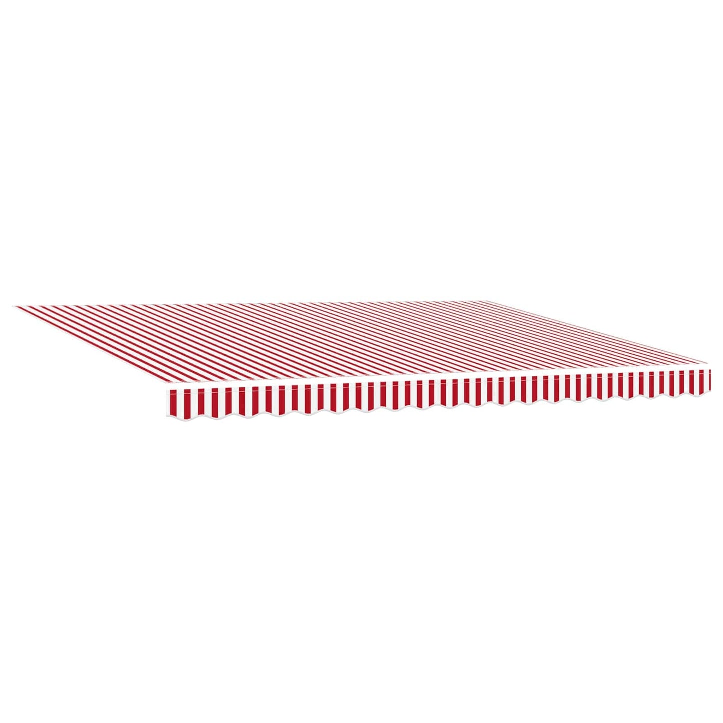 vidaXL Einziehbare Markise Rot und weiße Streifen 450x300 cm Stoff
