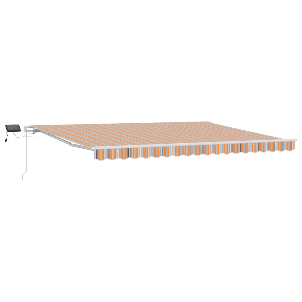 vidaXL Einziehbare Markise Mehrfarbig 450 x 300 cm Stoff und Stahl