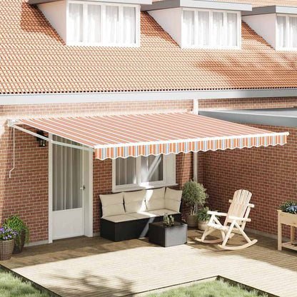 vidaXL Einziehbare Markise Mehrfarbig 450 x 300 cm