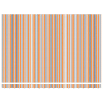 Einziehbare Markise Blau und Orange 450 x 300 cm
