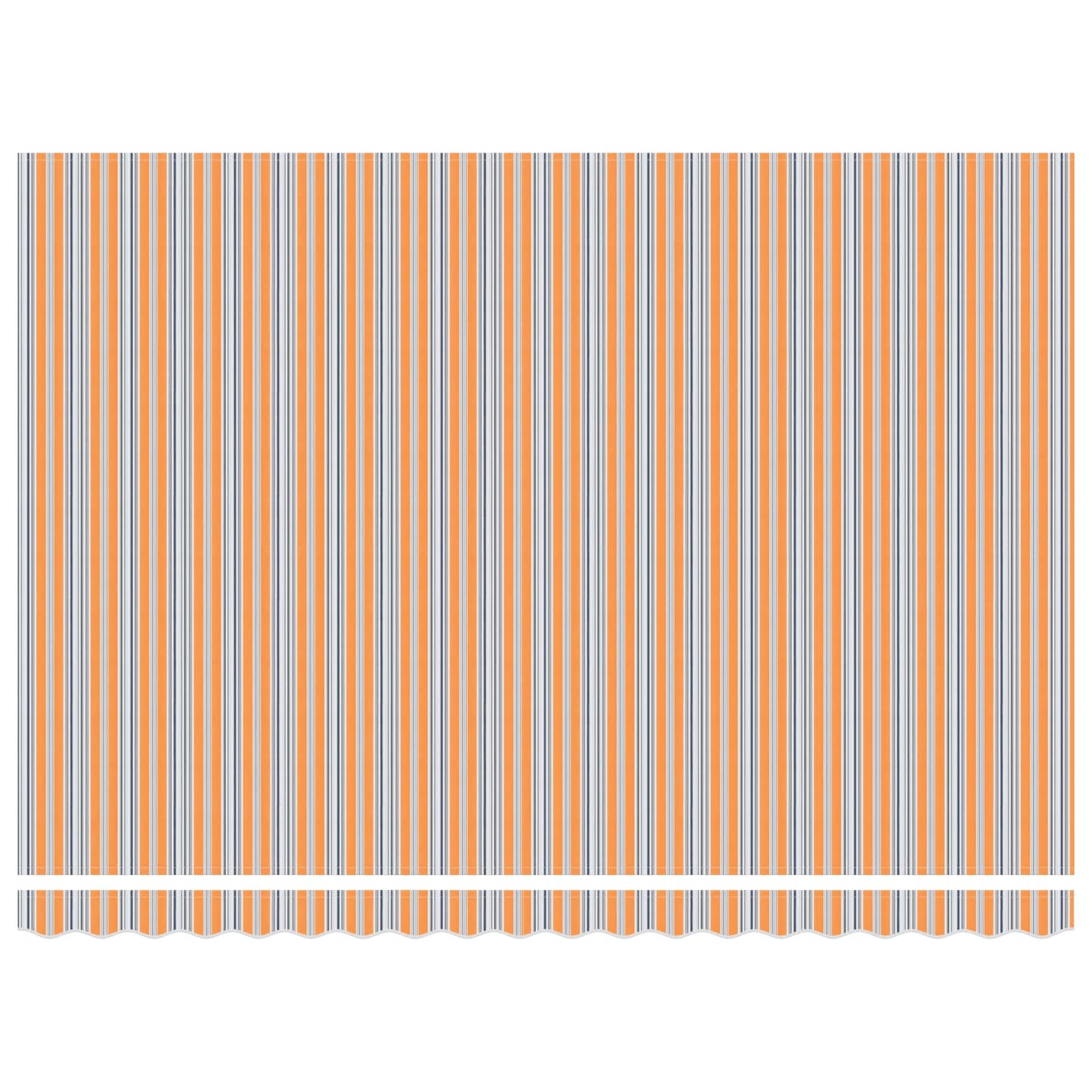 vidaXL Einziehbare Markise Blau und Orange 450 x 300 cm