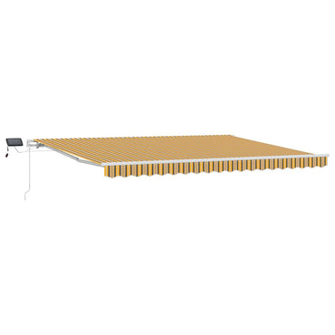 vidaXL Einziehbare Markise Mehrfarbig 450 x 300 cm Stoff und Stahl