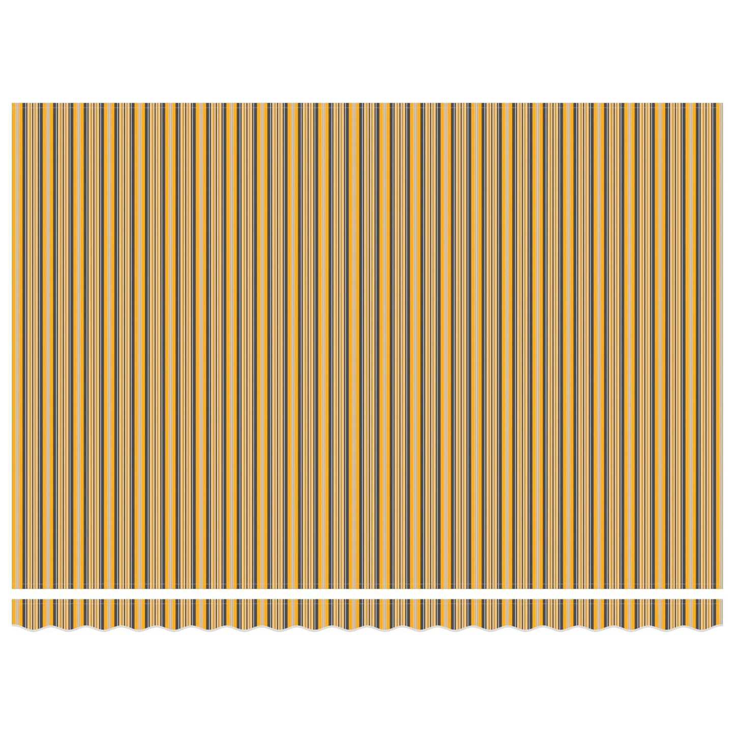 Einziehbare Markise Mehrfarbig 450 x 300 cm Polyester und Stahl