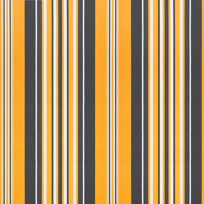 Einziehbare Markise Mehrfarbig 450 x 300 cm Polyester und Stahl