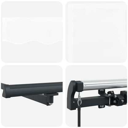 vidaXL Einziehbare Markise Weiß 450 x 300 cm Polyester und Stahl