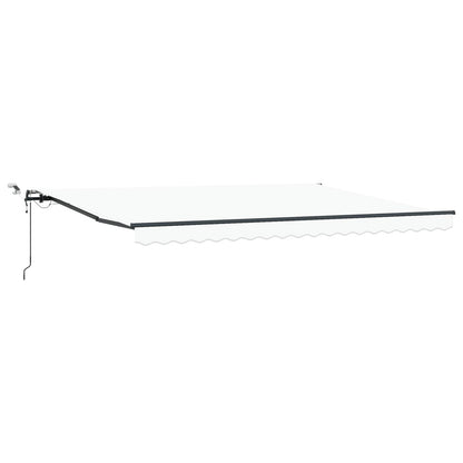 vidaXL Markisenstoff mit Weiß 450 x 300 cm Polyester