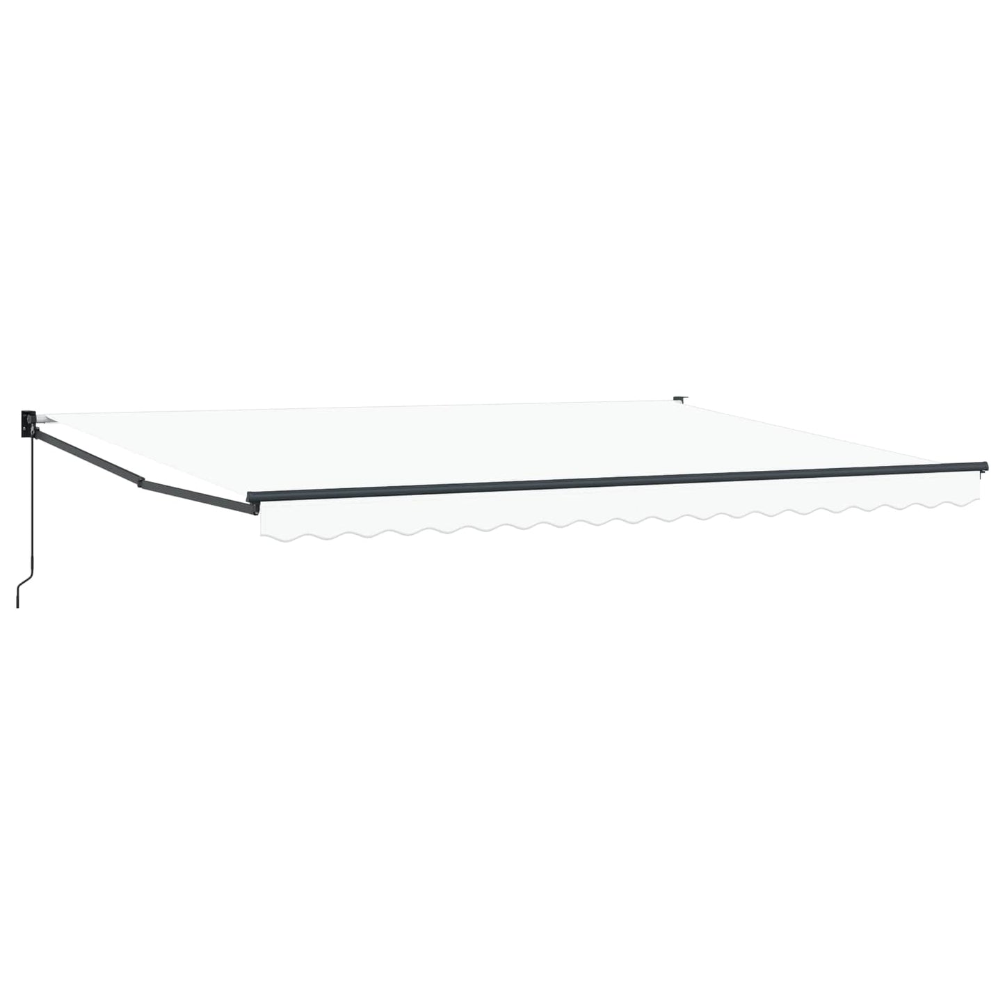 vidaXL Markise Weiß 4,5 × 3 m Polyester und Metall