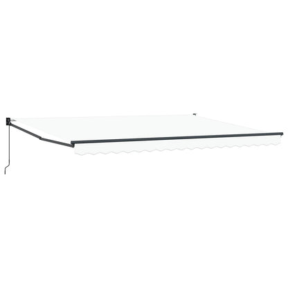 vidaXL Markise Weiß 4,5 × 3 m Polyester und Metall