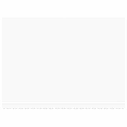 Einziehbare Markise Weiß 450 x 300 cm Aluminium und Stoff