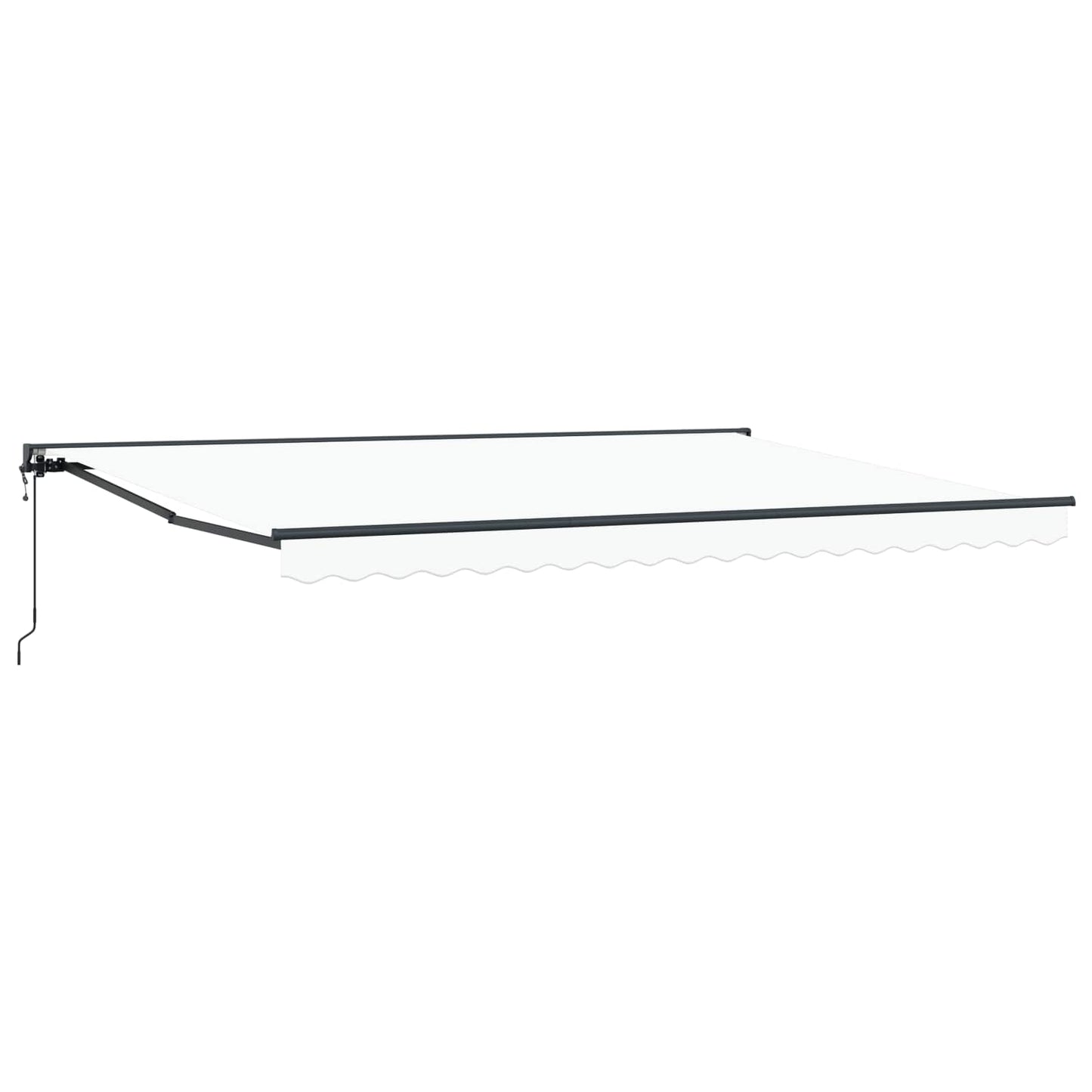vidaXL Einziehbare Markise Weiß 450 x 300 cm Polyester und Metall