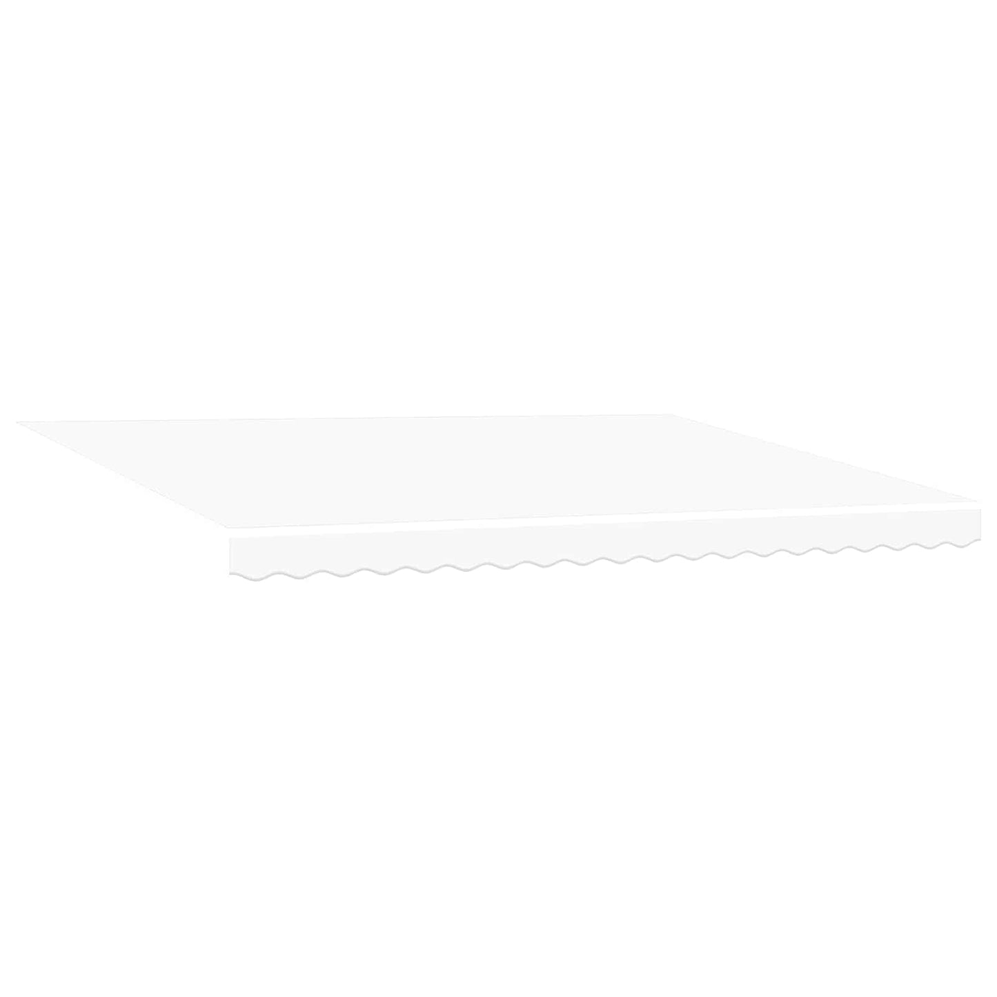 vidaXL Einziehbare Markise Weiß 450 x 300 cm Polyester und Metall
