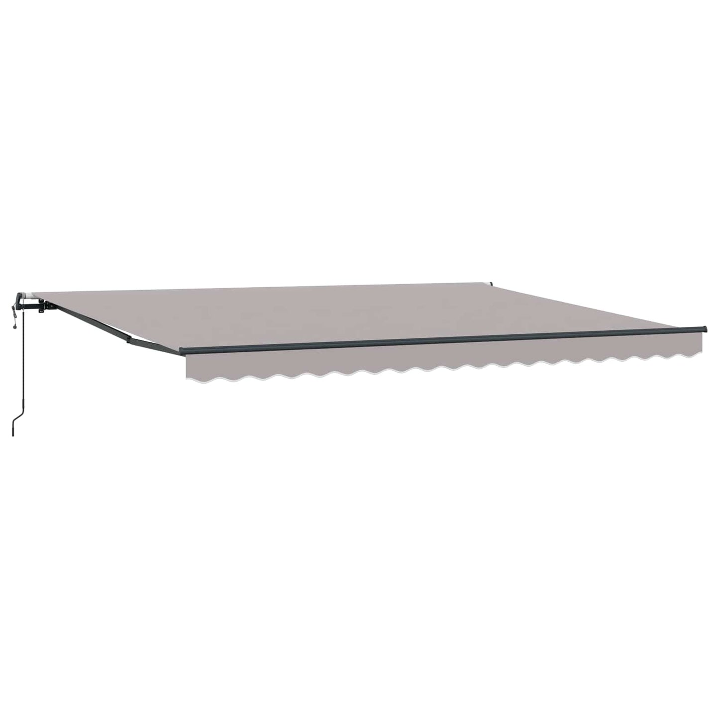 vidaXL Einziehbare Markise Hellgrau 450 x 300 cm Stoff