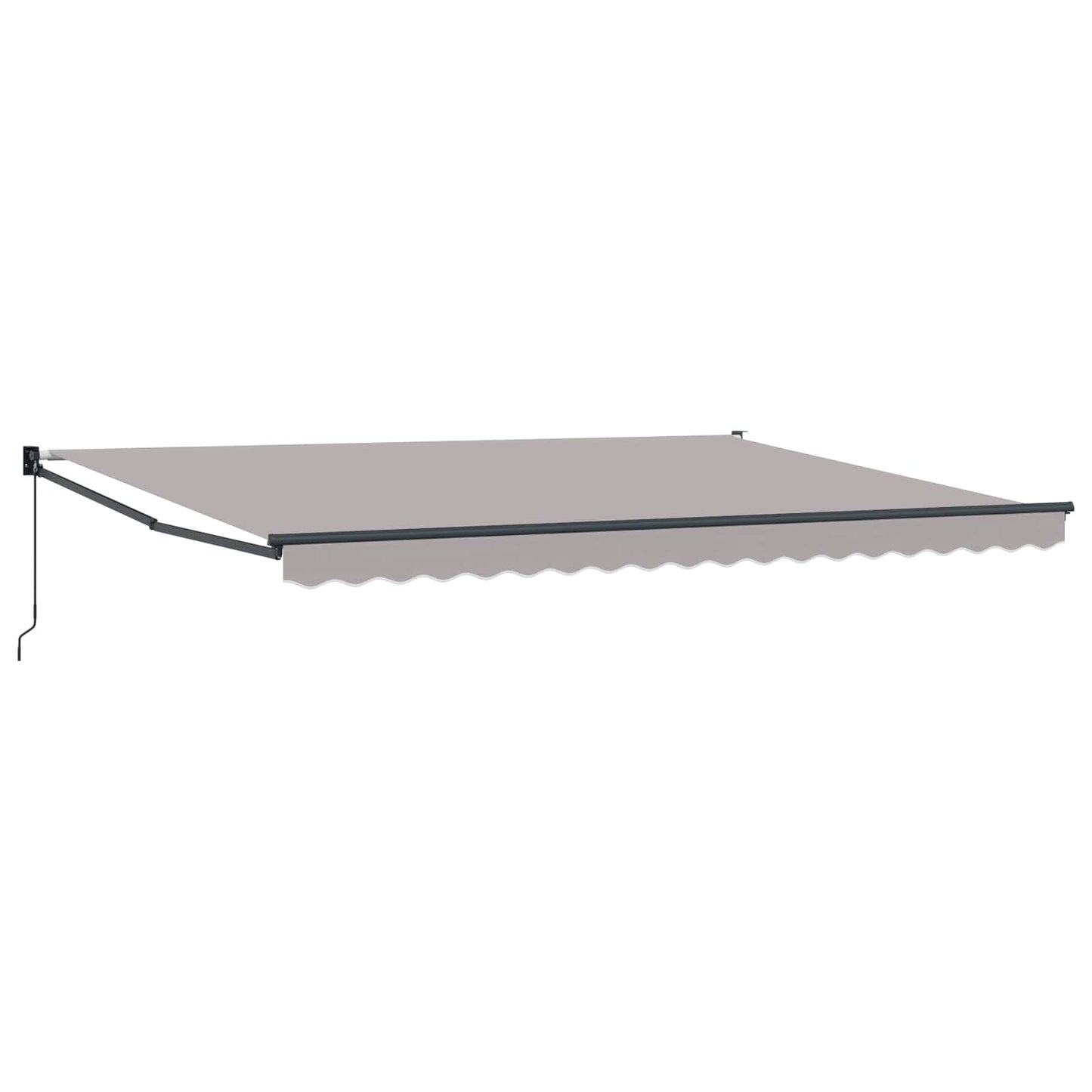 vidaXL Markise Hellgrau 4,5 × 3 m Polyester und Metall