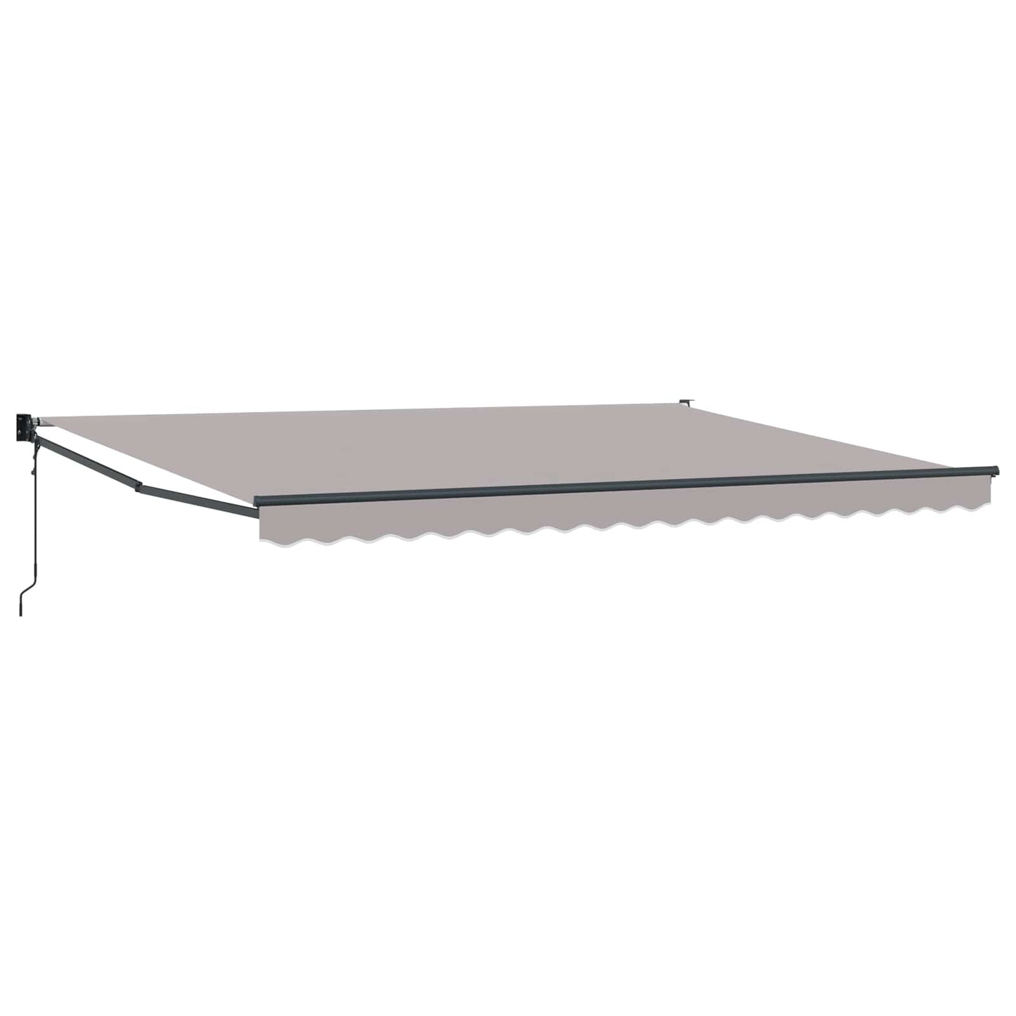 vidaXL Markise Hellgrau 4,5 × 3 m Polyester und Metall