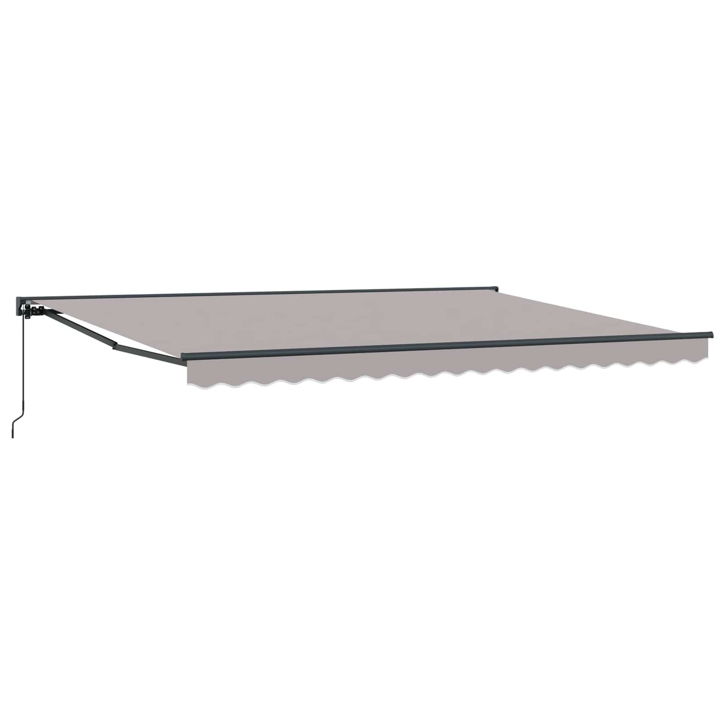 vidaXL Einziehbare Markise Hellgrau 450x300 cm Stoff