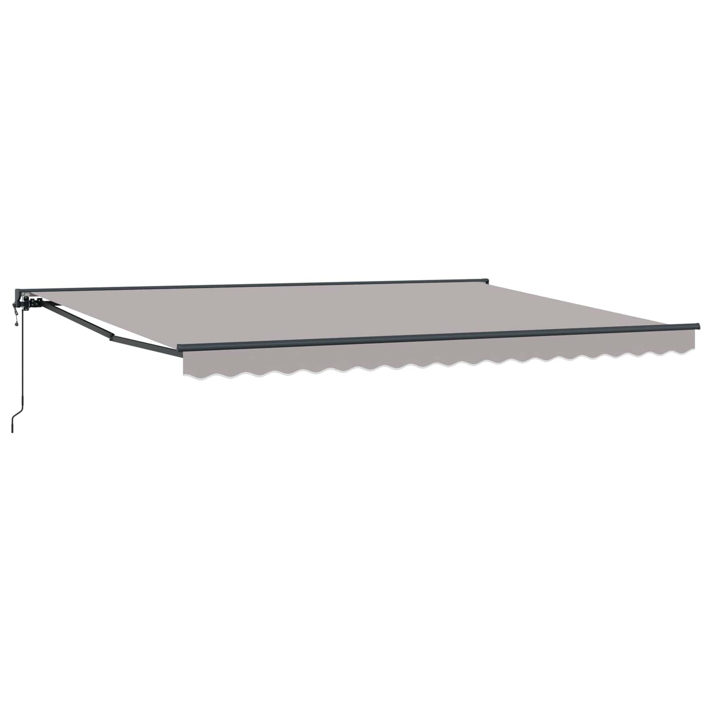 vidaXL Einziehbare Markise Hellgrau 450x300 cm Stoff