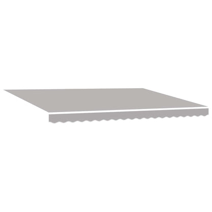 vidaXL Einziehbare Markise Hellgrau 450x300 cm Stoff