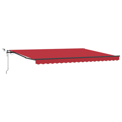 vidaXL Markisenstoff mit Rot 450 x 300 cm Polyester
