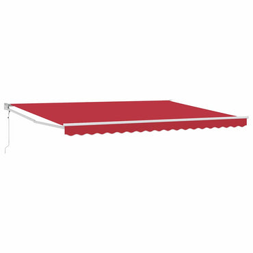 vidaXL Markise Rot 4,5 × 3 m Polyester und Metall