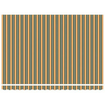 vidaXL Einziehbare Markise Grün und Gelb 450x300 cm Stoff