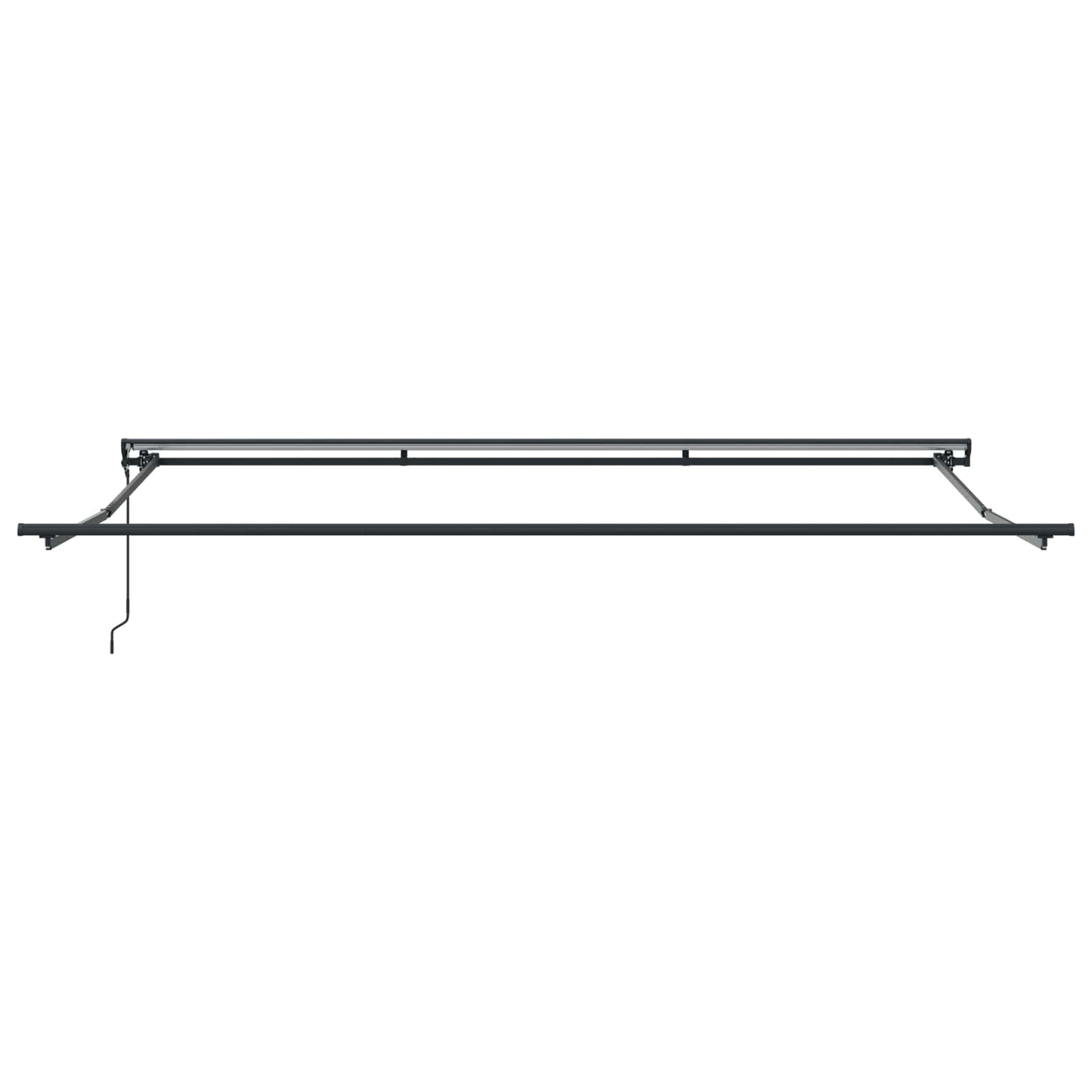 vidaXL Einziehbare Markise Grün und Gelb 450x300 cm Stoff