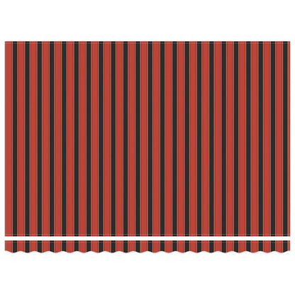 vidaXL Einziehbare Markise Orange und Braun 450 x 350 cm Stoff