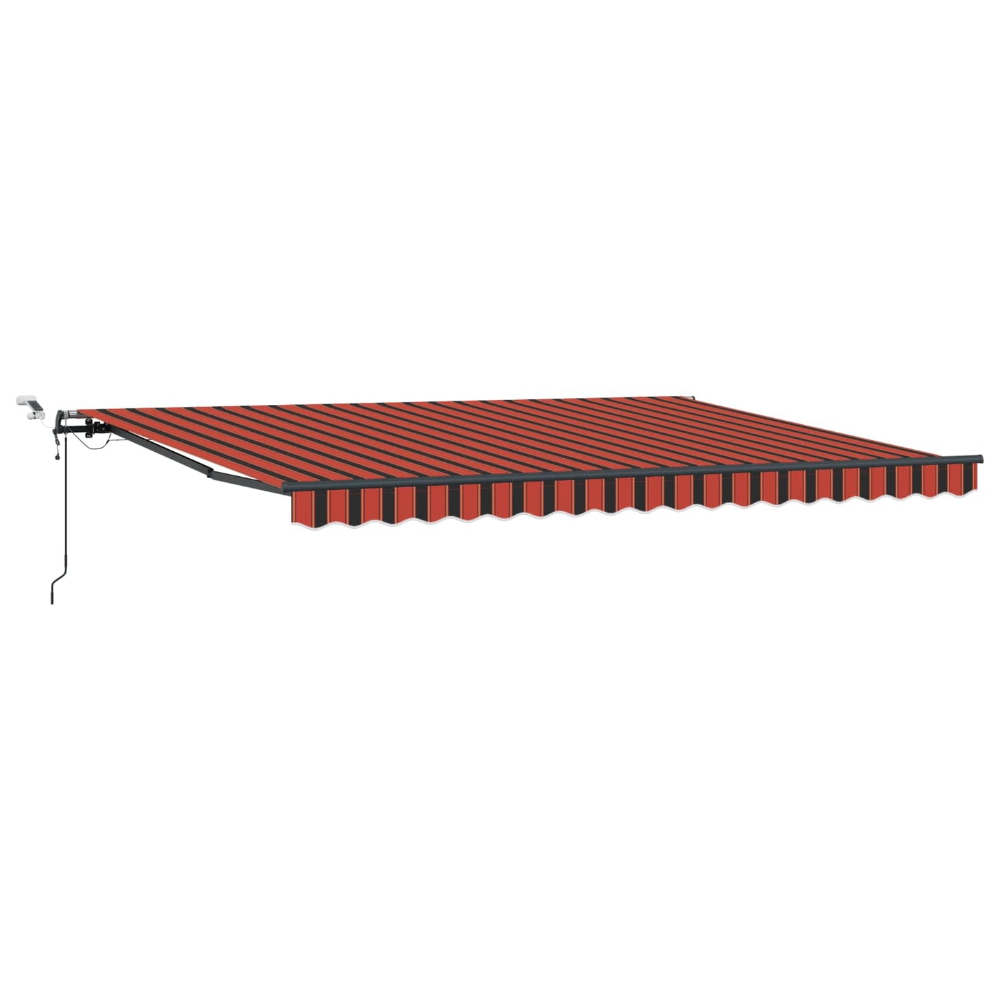 vidaXL Markisenstoff mit Orange und Braun 450 x 350 cm Polyester