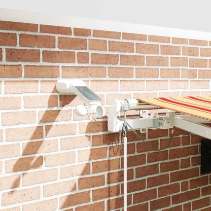 Einziehbare Markise Gelb und Orange 450 x 350 cm