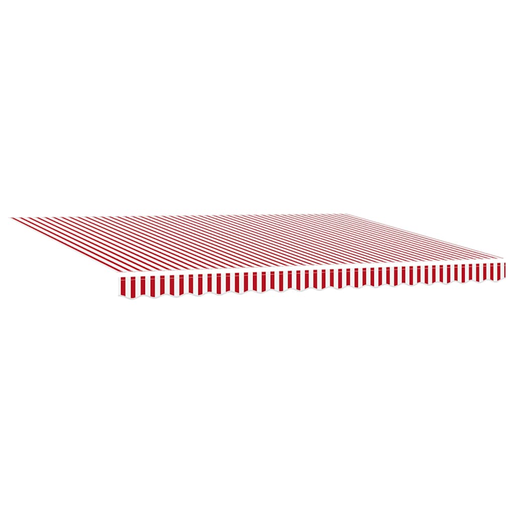 vidaXL Markise Rot und Weiß 450 x 350 x 165 cm Polyester