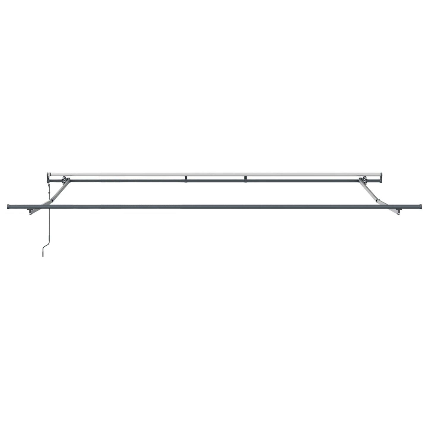 vidaXL Einziehbare Markise Rot und Weiß 450 x 350 cm