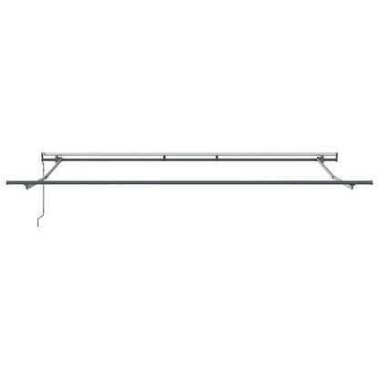 vidaXL Einziehbare Markise Rot und Weiß 450 x 350 cm