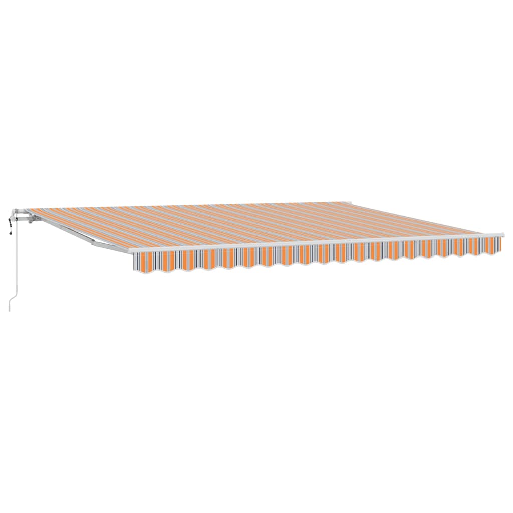vidaXL Einziehbare Markise 450 x 350 cm Mehrfarbig