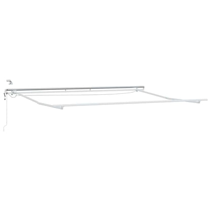 vidaXL Einziehbare Markise Mehrfarbig 450 x 350 cm Stoff und Metall