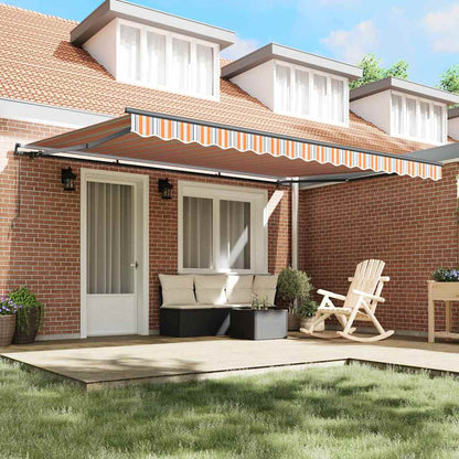vidaXL Einziehbare Markise Mehrfarbig 450 x 350 cm Stoff