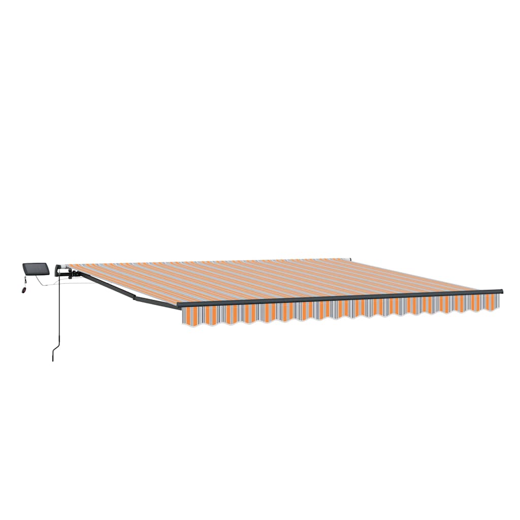 vidaXL Einziehbare Markise Mehrfarbig 450 x 350 cm Stoff